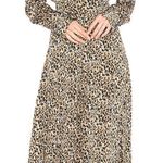 Equipment Lenora Leopard Midi Dress Photo 3