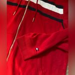 Tommy Hilfiger  Hoodie Sweatshirt Women’s XL Long Sleeve Full Zip Red Stripe Logo Photo 4