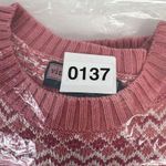 Vineyard Vines Size S Sweater Anchor Print Pink Knit Long Sleeve Nautical Women Photo 9