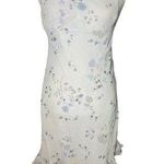 My Michelle 90’s Y2K Baby Blue Floral Midi Dress 9/10 Ruffle Hem Photo 0