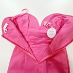 MORE TO COME Sophia Strapless Midi Dress in Pink Small Photo 7