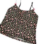 Betsey Johnson Lounge Cami Top Size S Black Pink Coquette Fairy Feminine Photo 4