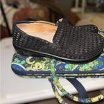 Alegria  Kel752 Women’s Size 38 Black Textured Shiny Clog Nurse Shoes Photo 1