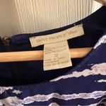 Saint Tropez West  Blue Chiffon Sleeveless Shift Dress Size 12 Photo 4