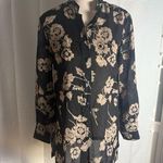 Josephine Chaus  Black and Cream Floral Top size 6 Photo 0