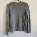 Dressbarn Silk Blend Embroidered Cardigan Size Small Beaded Gray Photo 2