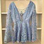 The Jetset Diaries NWT  Blue Cornflower Pisa Lace Romper Photo 4