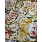 Vintage JOHN PAUL RICHARD Petite Floral Print Midi Skirt with Tie Waist Retro White Size 4 Photo 4