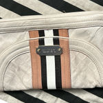 L.A.M.B. Jana Quilted Leather Stripe Clutch Cream Edgy Y2K Designer Bag Photo 0