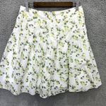 American Eagle Womens Skirt 4 White Green Floral Cottage Indie Y2K Preppy Picnic Photo 4