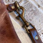 Boutique Large embossed leather wristlet. One of a kind statement piece! Photo 6