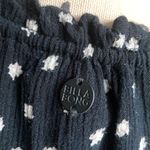 Billabong  Black and White Tassel Tie Blouse Photo 9