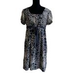 Tomorrow's Mother Womens Dress Size Medium Black Brown Circles Maternity NEW Photo 3