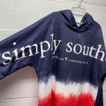 Simply Southern  Red, White & Blue Tie Dye Hoodie Photo 3