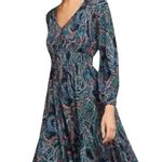 Maeve Anthropologie  maplewood oriental paisley print ruffled midi dress size XS Photo 1