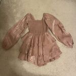 Cousin Couture  long sleeve pink chrome dress  Photo 1