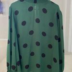 EST.1946 Green and Black Polka Dot Blouse Photo 0