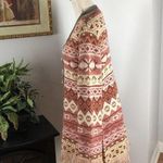 Wonderly Womens Rose Smoke Fair Isle Long Sleeve Pullover Sweater Dress Size XL Photo 2