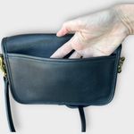 Coach Vintage 9755 Pocket Purse Crossbody Black Leather Made in USA Preppy Retro Photo 5