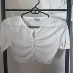 Beginning Boutique Cropped White Top Photo 0