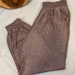 Anthropologie  Pink Rose Metallic Pull On Stretch Waist Jogger Pants Size Large Photo 4