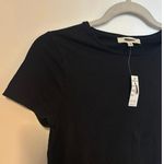 Madewell NWT Essential Slim Tee in Lightweight Cotton Black Size XS Photo 4