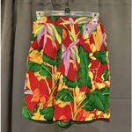August Silk Women's Small Vintage Skirt Vest, Hawaiian Print Blouse Set, 2 Piece Photo 4