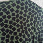 Ava Sky Fighting Eel Green Black Geometric Stretch Dress Medium Photo 7