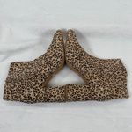Gianni Bini  Leopard Print Ankle Boots Size 9.5M Block Heel Leather Upper‎ Photo 7