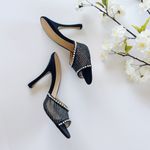 NEW Nalebe by Amina Women's Means Stellar Slip On Mule in Black Size 7 Photo 4