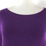 Halogen Purple Tie Front Pullover Sweater Photo 2