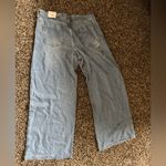 Lucky Brand  Wide Leg Pleated Liquid Denim Palazzo Jeans Size 31 In River NEW Photo 7