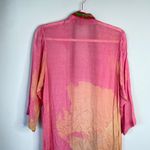 Anthropologie Bl^nk London Kimono Duster Coverup Pink Beach Swim Summer Resort Photo 7
