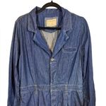 Free People  We The Free Franklin Tailored Wide Leg One-Piece Denim Jumpsuit Photo 6