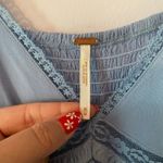 Free People NWT  Intimately Light Blue Lace Slip Dress Sleeveless Women's Medium Photo 2