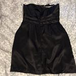 David's Bridal Chic Black Strapless Dress Photo 5