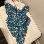 Brand new women’s one piece bathing suit size large Blue Photo 4