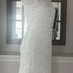 Milly  Chloe 3-D Lace Dress in White, Size 2 New w/Tag Retail $395 Photo 6