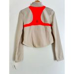 NWT Free People In The Zone Zip Up Fleece XS Beige Pink Lightweight Outerwear Photo 4