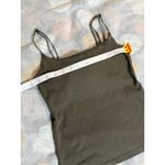 ZARA  Women‎ Tank Top Camisole Dark Green Size Small Basics Adjustable Straps Photo 6