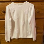 Nicole Miller White Heart Sweater Photo 1