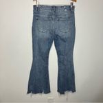 Kancan high rise super flare jeans raw‎ hem women’s size 30 trendy distressed Blue Photo 5