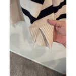 ZARA  Long Sleeve Striped Pullover Sweater Black and Cream Women's Size Large Photo 4