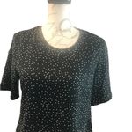 Glamorous  Black and White Polkadot Short Sleeve Blouse Photo 6