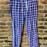 Embassy Clothing Co Pink Blue Plaid Sleepwear Pajama Pants Women's Size Large Photo 0