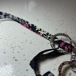 Vera Bradley Zip ID Case with Lanyard Northern Lights Magenta Black Key Ring Zip Photo 6