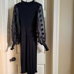 Almost Famous Detailed Sheer Sleeves Knit Dress Photo 1