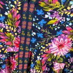 Pioneer Woman Embroidered‎ Floral Tunic Top Medium Multicolor Peasant Boho Chic Blue Photo 1