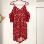 Adelyn Rae  Krista Cold Shoulder Lace Dress Photo 4