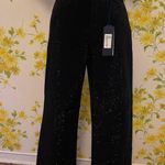 Boutique NWT Black rhinestone high waist wide/straight leg jeans size 5 Photo 4